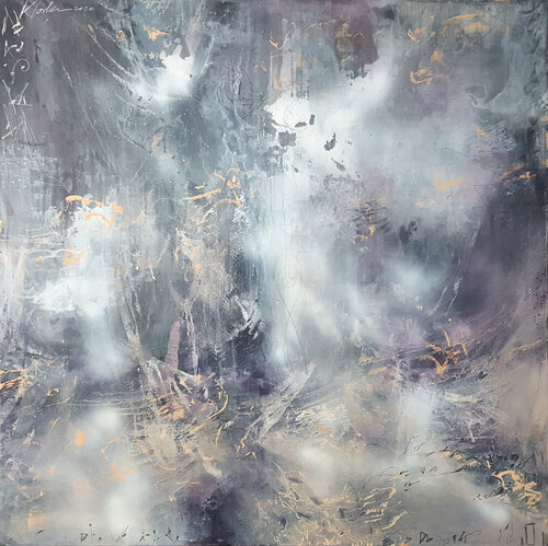 WE ARE ENERGY BETWEEN THE DEATH AND LIFE METAPHYSICAL MINDSCAPE O KLOSKA par Ovidiu Kloska, Peinture en vente sur Singulart