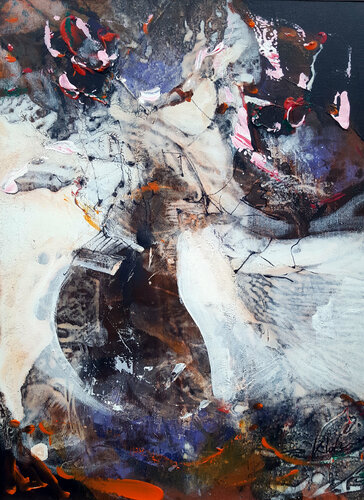 FOUND BEAUTY STUNNING TEHNIQUE SUBLIME STILL LIFE PAINTING BY O KLOSKA van Ovidiu Kloska, Schilderij te koop op Singulart