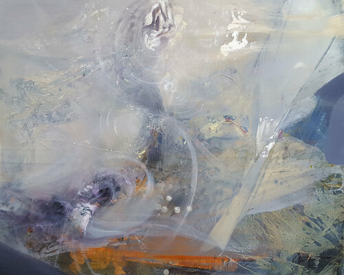 A Way To Infinity Sublime Abstract Lightscape By O KLOSKA van Ovidiu Kloska, Schilderij te koop op Singulart