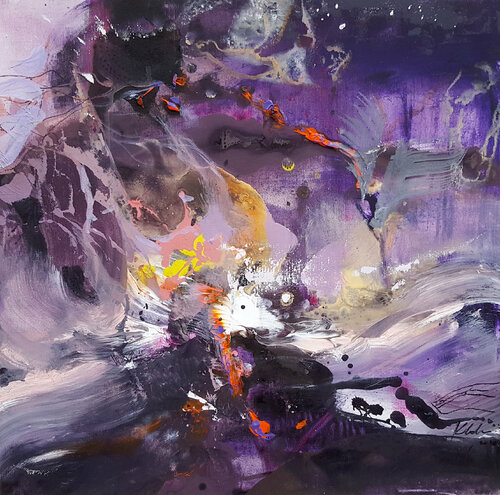 " The wonderful morning dreams of Alice " - Composition 23 di Ovidiu Kloska, Pittura in vendita su Singulart