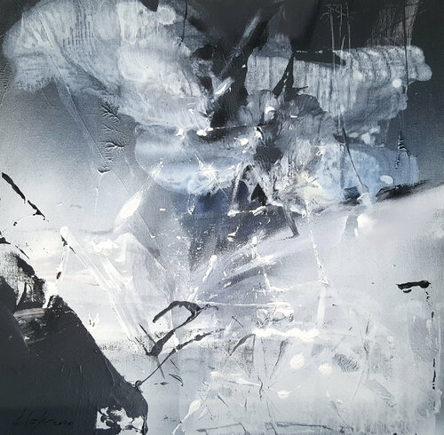 The Beauty Of The Light And Dark Abstract Painting By O KLOSKA Ovidiu Kloska