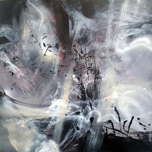 Large XXL Painting 130 Cm Beautiful Divine Light Spiritual Art By O KLOSKA di Ovidiu Kloska, Pittura in vendita su Singulart