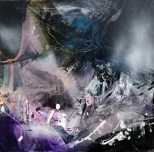 " The wonderful morning dreams of Alice " - Composition 30 di Ovidiu Kloska, Pittura in vendita su Singulart