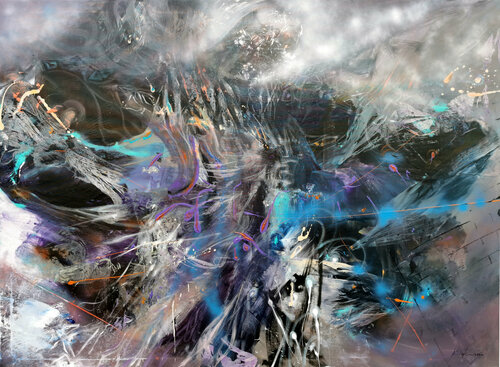 Gigantic Huge XXL Painting Childhood Dreams Desire To Fly By O KLOSKA di Ovidiu Kloska, Pittura in vendita su Singulart