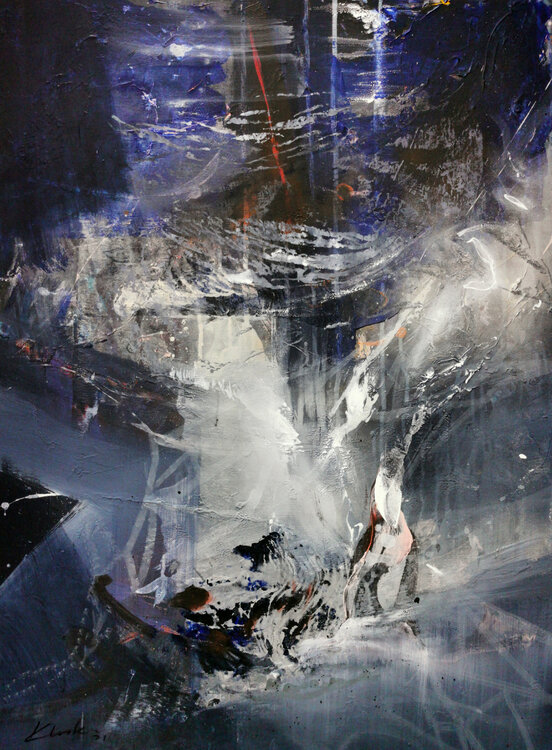 The Childhood Of Chaos 7 enigma Painting Mindscape darkscape By O KLOSKA Ovidiu Kloska