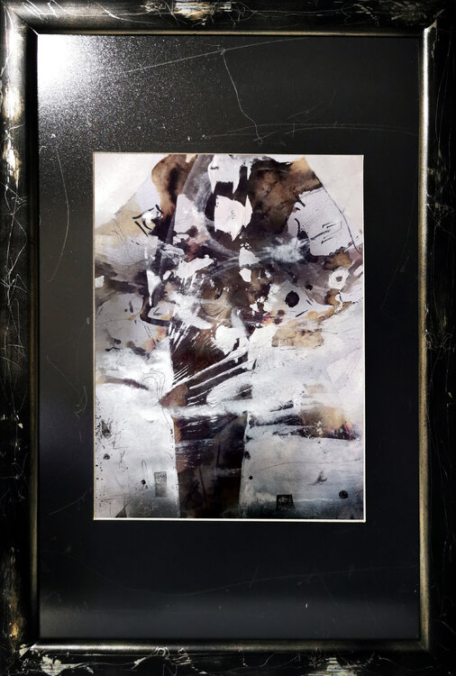 Framed enigmatic still life about time and eternity by O KLOSKA Ovidiu Kloska