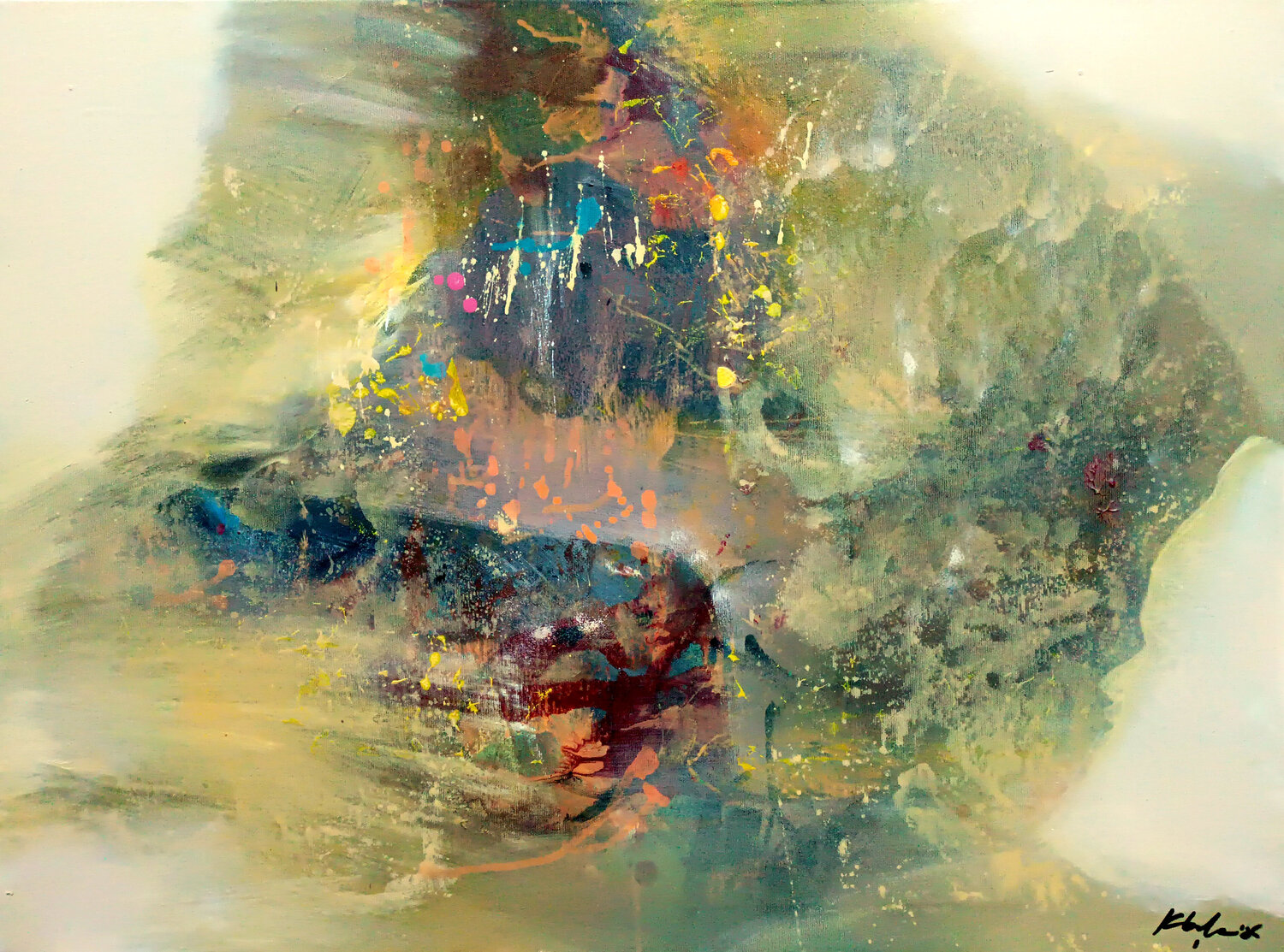 Residual Quiet fantastic midscape by master O KLOSKA Ovidiu Kloska Originalgemälde zu verkaufen