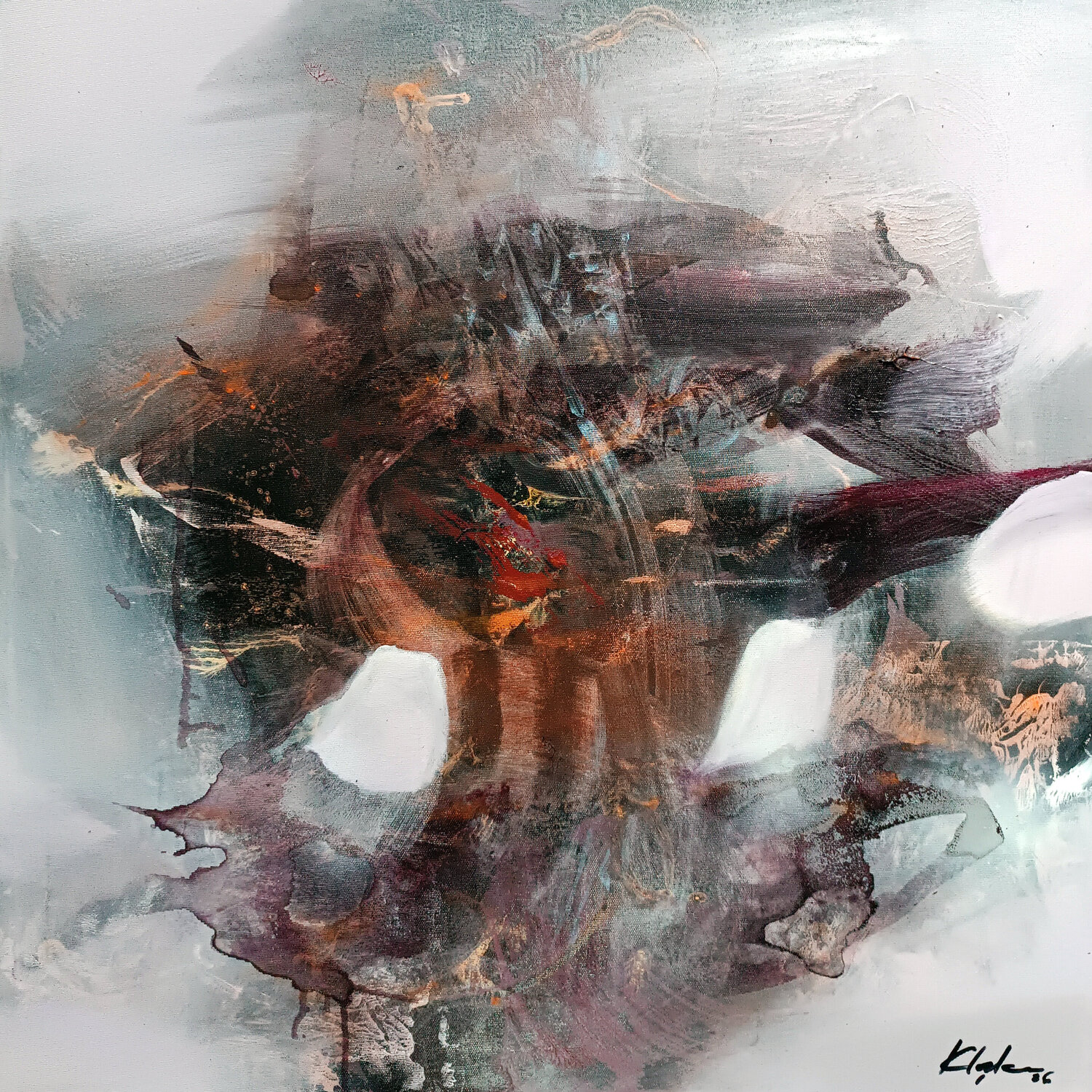 The Shape Memory Leaves fantastic midscape by master O KLOSKA Ovidiu Kloska Originalgemälde zu verkaufen