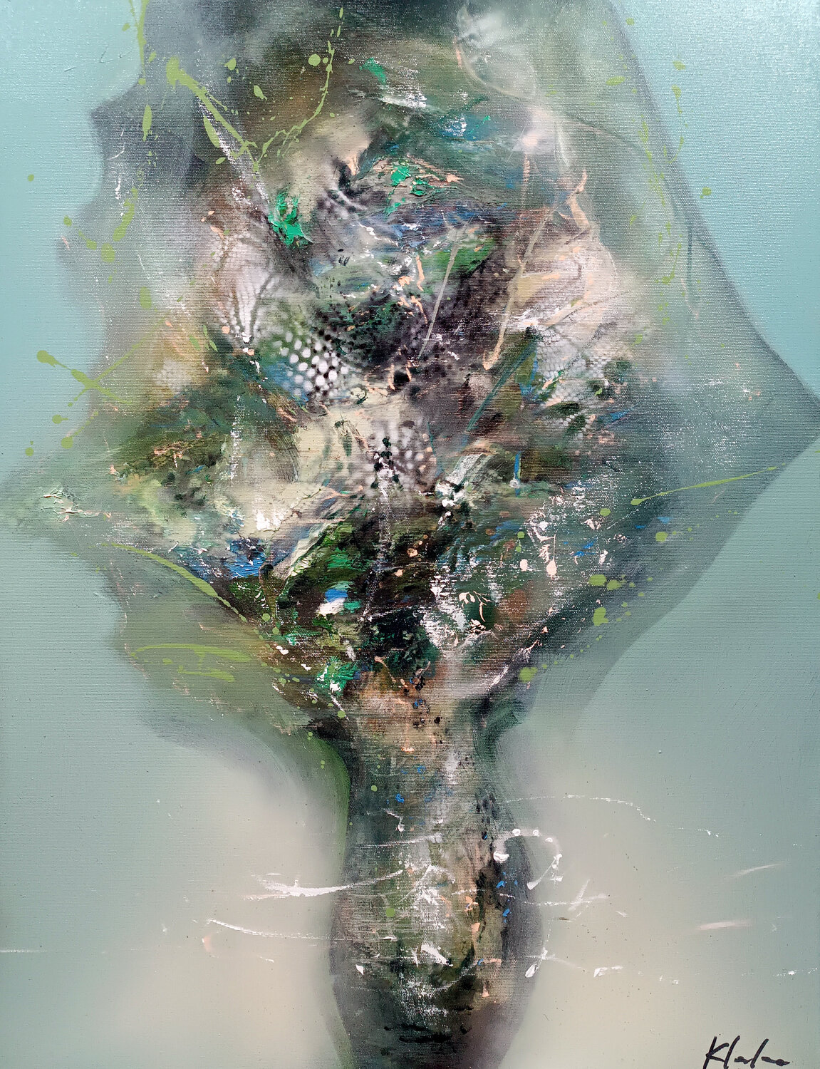 Eternity outer space still life Still Life masterpiece by O KLOSKA Ovidiu Kloska Dipinto originale in vendita