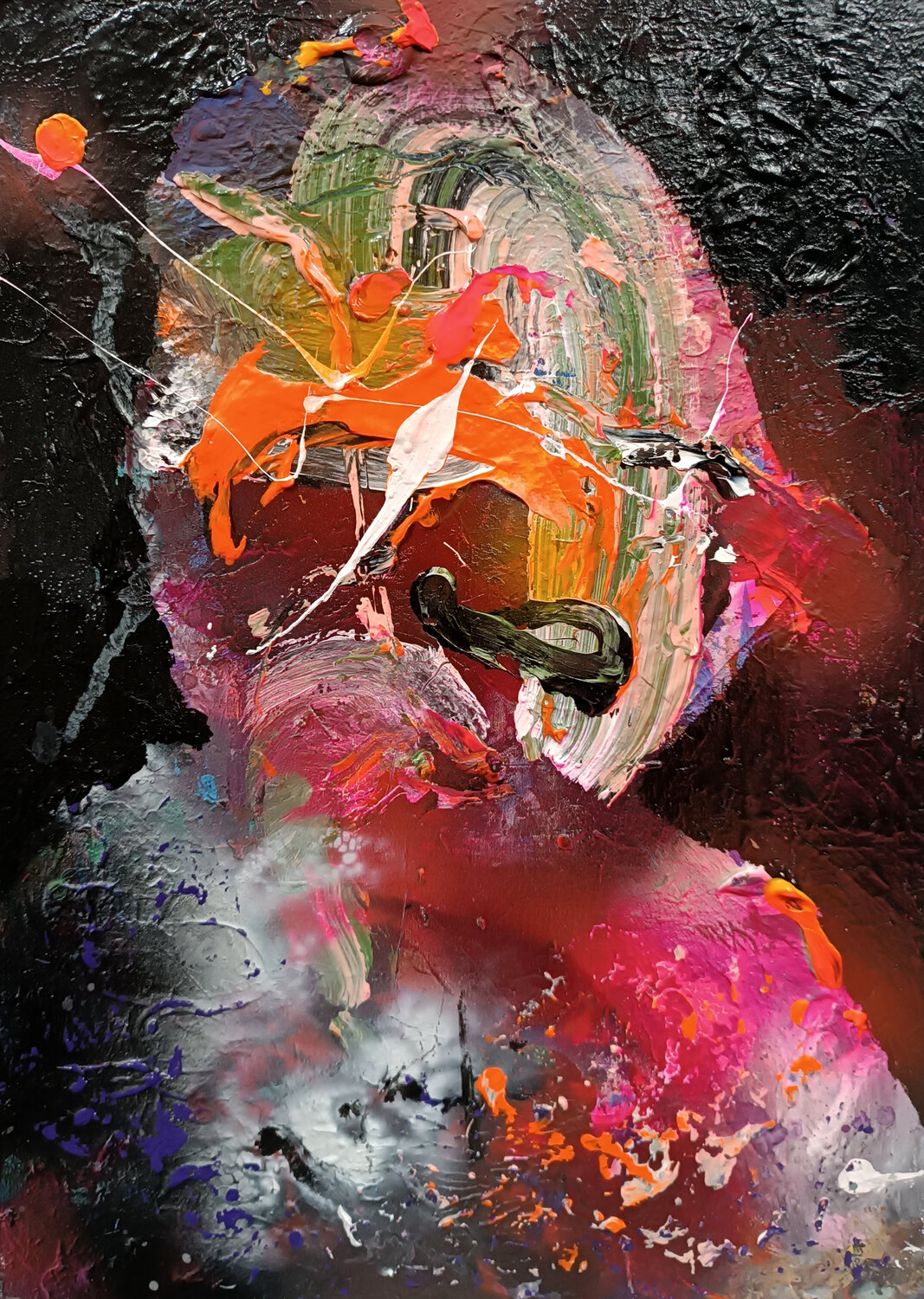 I Love to Eat Bacon, Too #2 — Deconstructed Identity Ovidiu Kloska Originalgemälde zu verkaufen