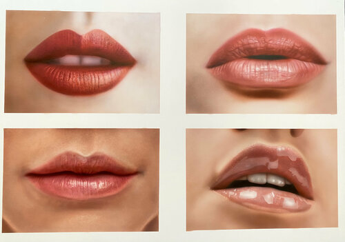 Realistic plump sensual lips von Dolgor Dugarova, Malerei kaufen auf Singulart