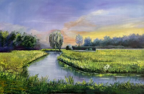 My serene summer by Dolgor Dugarova, Painting for Sale on Singulart