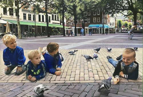 Moments in Zwolle von Dolgor Dugarova, Malerei kaufen auf Singulart