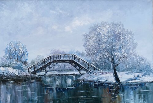Winter landscape von Dolgor Dugarova, Malerei kaufen auf Singulart