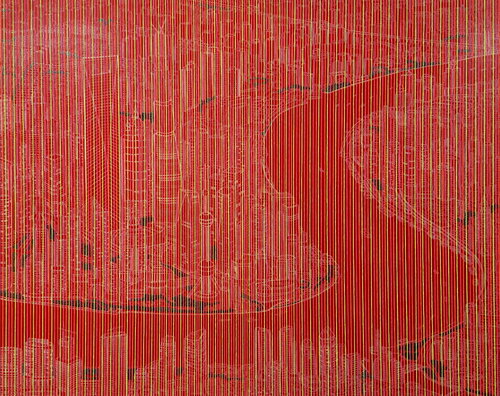 Red Huangpu River di DAESUN CHOI, Pittura in vendita su Singulart