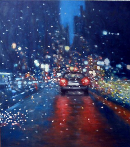 Streetview by Heidi Lauter, Painting for Sale on Singulart