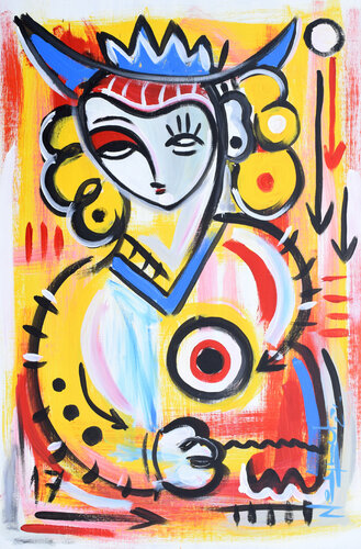 ELLA MIRA DE LEJOS van Néstor Neyret, Schilderij te koop op Singulart