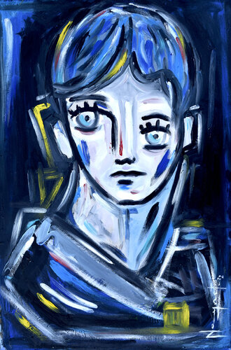 LÁGRIMAS EN MIS OJOS van Néstor Neyret, Schilderij te koop op Singulart