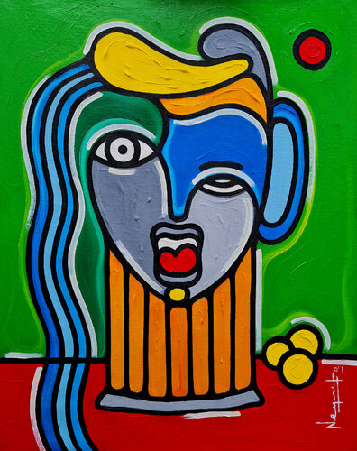 MUJER JARRA par Néstor Neyret, Peinture en vente sur Singulart