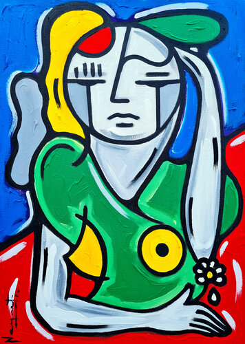 ME QUIERE O NO ME QUIERE di Néstor Neyret, Pittura in vendita su Singulart