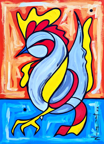 HA VINTI IL GALLO by Néstor Neyret, Work on Paper for Sale on Singulart