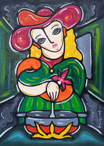 MI MADRE COCINANDO LA SALSA di Néstor Neyret, Altri media in vendita su Singulart