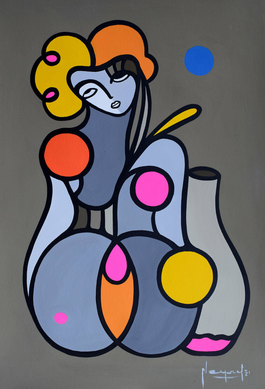 MUJER, FRUTO DE VIDA Néstor Neyret Work on Paper for sale