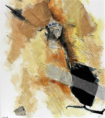 Abstraction collages von Marie Ferrand, Malerei kaufen auf Singulart