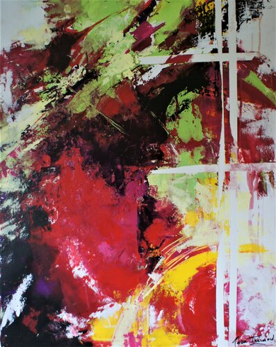 Fenêtre sur jardin di Marie Ferrand, Pittura in vendita su Singulart