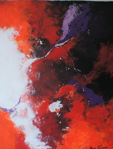 Symphonie en rouge di Marie Ferrand, Pittura in vendita su Singulart