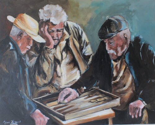 Passe temps van Marie Ferrand, Schilderij te koop op Singulart