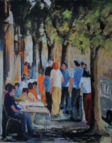 Déambulations estivales by Marie Ferrand, Painting for Sale on Singulart
