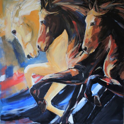 Troïka di Marie Ferrand, Pittura in vendita su Singulart