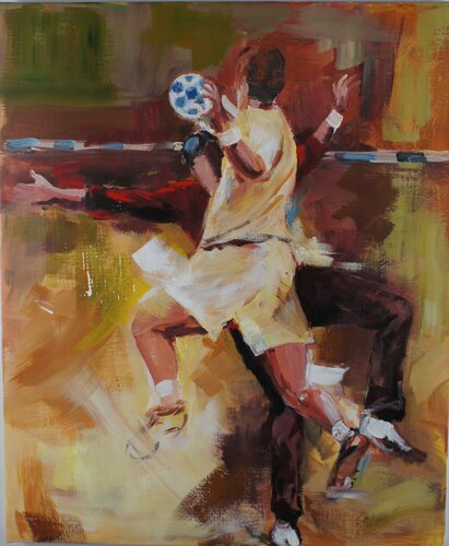 Dans la cage di Marie Ferrand, Pittura in vendita su Singulart