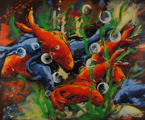 Concilia......bulles van Marie Ferrand, Schilderij te koop op Singulart