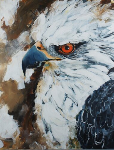 L' oeil du chasseur van Marie Ferrand, Schilderij te koop op Singulart