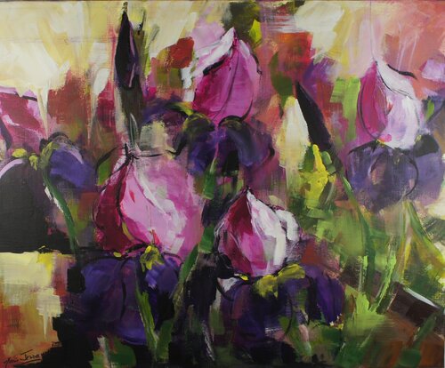 Abstraction irisée von Marie Ferrand, Malerei kaufen auf Singulart