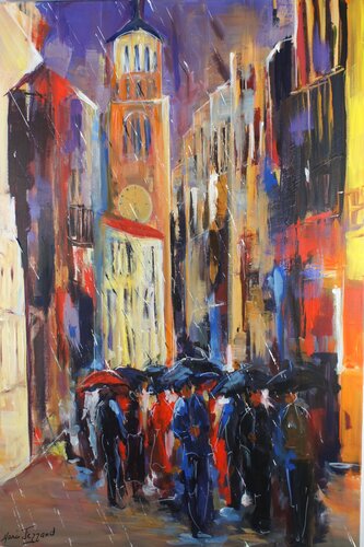 Jour de pluie di Marie Ferrand, Pittura in vendita su Singulart