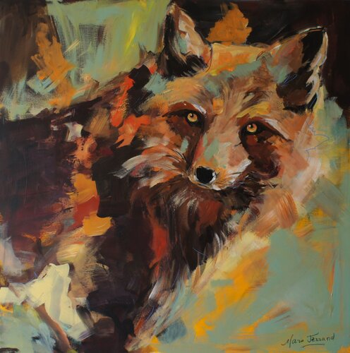 "On ne voit bien qu'avec le coeur" by Marie Ferrand, Painting for Sale on Singulart
