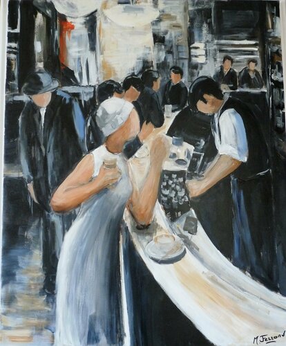 Café retro de Marie Ferrand, Pintura a la venta en Singulart