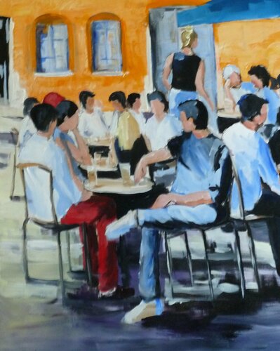 Café des Arts de Marie Ferrand, Pintura a la venta en Singulart
