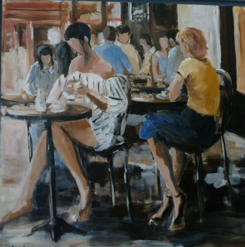 Pause shopping by Marie Ferrand, Painting for Sale on Singulart