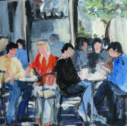 En terrasse van Marie Ferrand, Schilderij te koop op Singulart