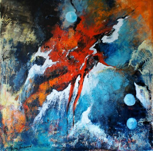 Lunes bleues di Marie Ferrand, Pittura in vendita su Singulart