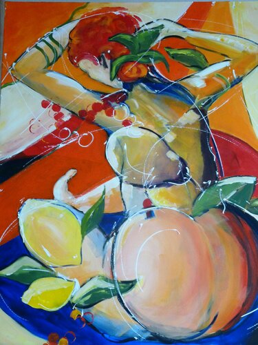 Femme-fruit von Marie Ferrand, Malerei kaufen auf Singulart