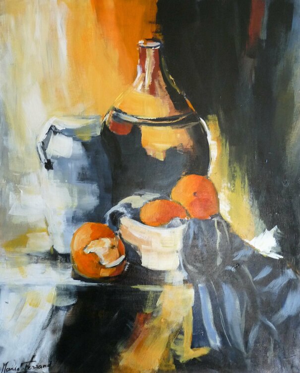 Nature morte aux oranges Marie Ferrand