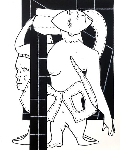 Commando And The Beatnick by Matthew Dibble, Work on Paper for Sale on Singulart