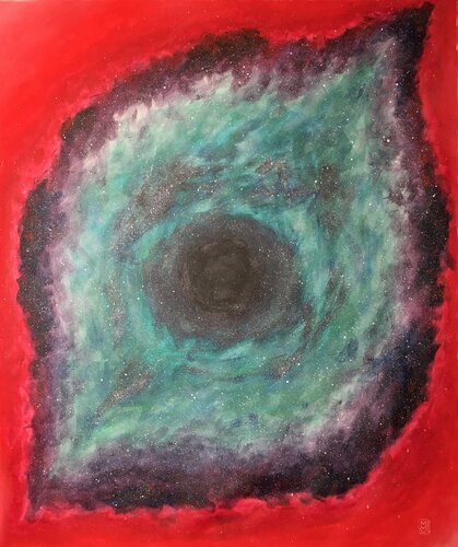 Red magma di Maryda Geraci, Pittura in vendita su Singulart