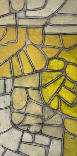 Path in yellow van Maryda Geraci, Schilderij te koop op Singulart