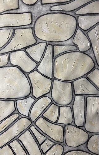 Path in white de Maryda Geraci, Pintura a la venta en Singulart